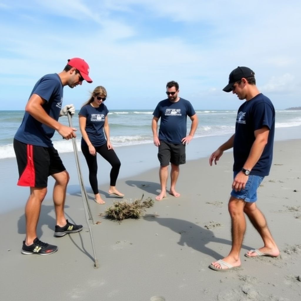 Conservation team at work