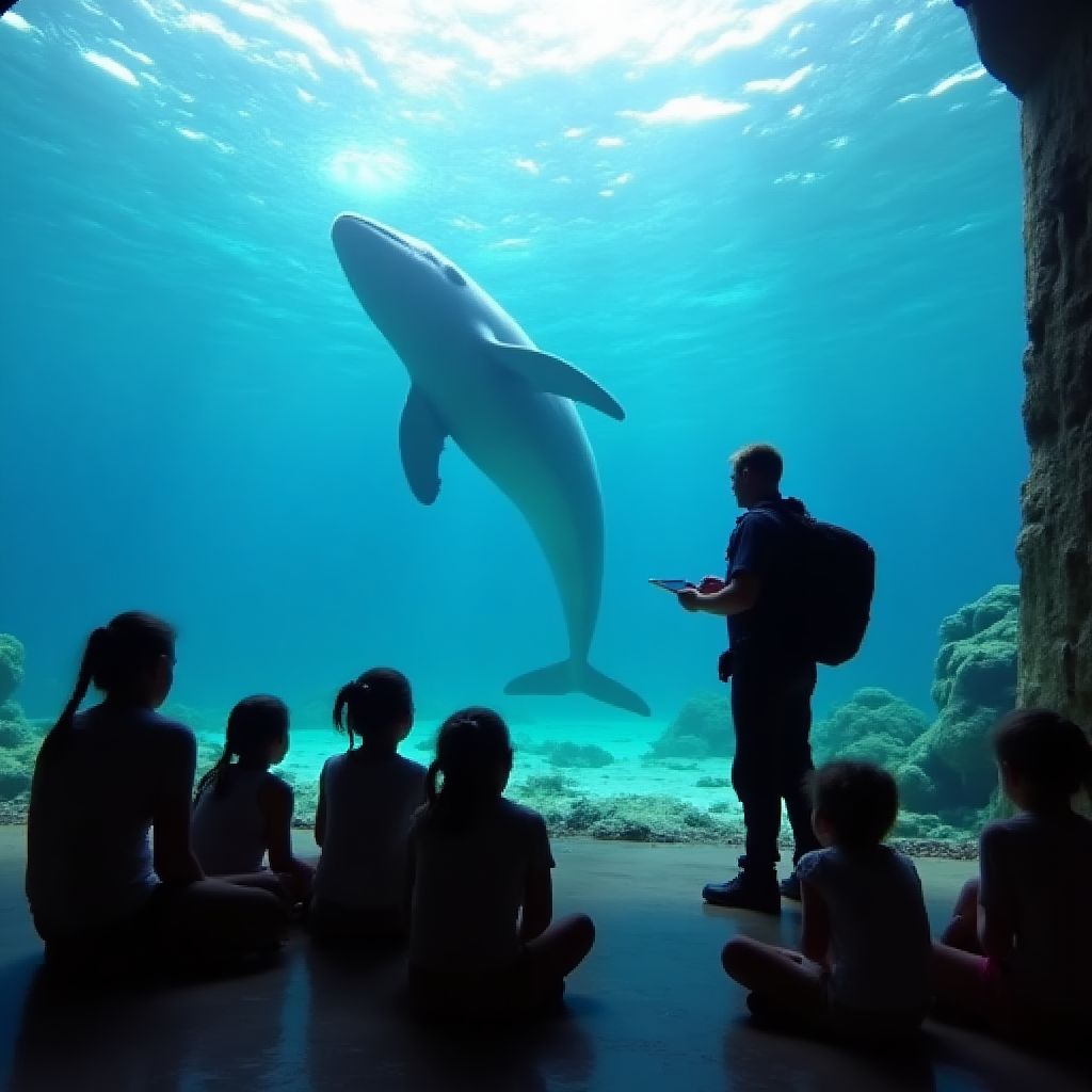 Educational presentation for guests