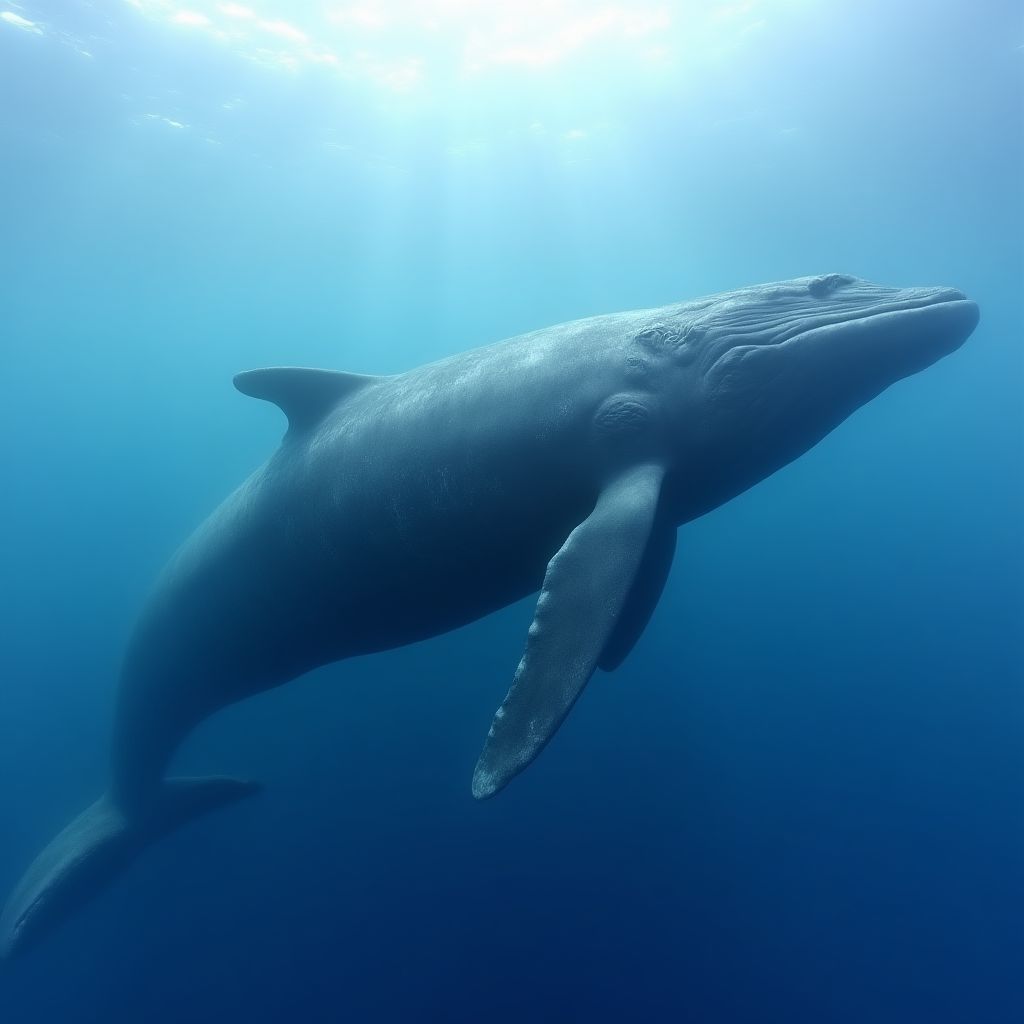 Rare blue whale sighting