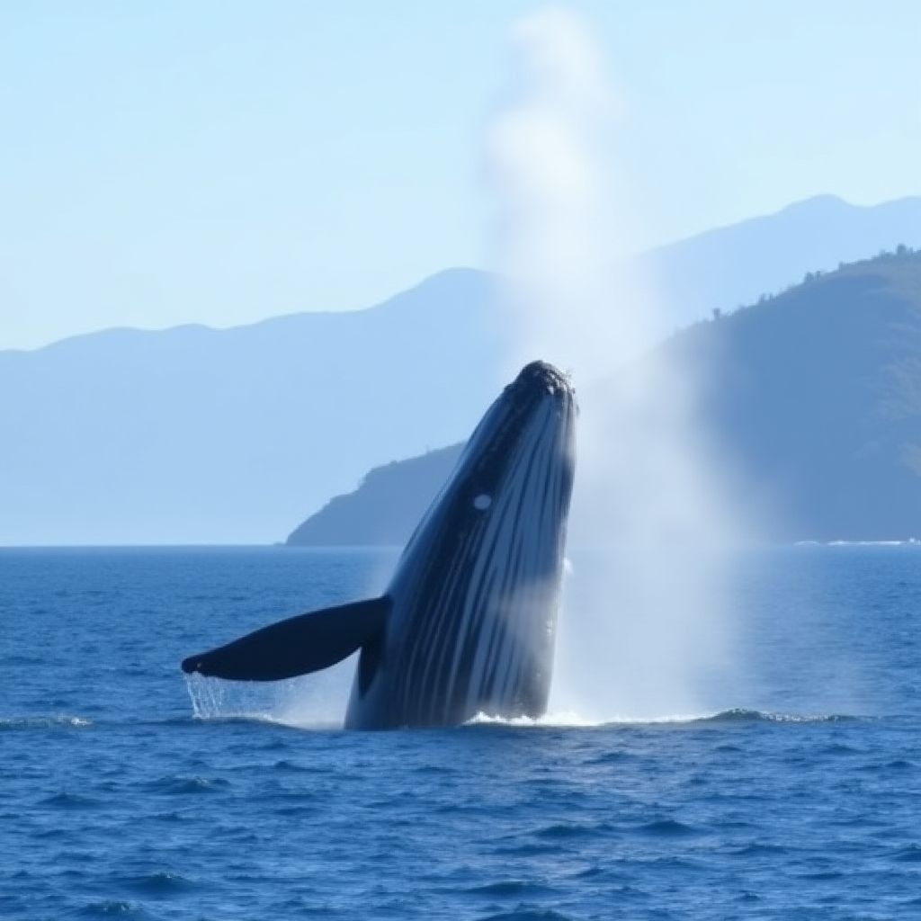 Rare blue whale sighting