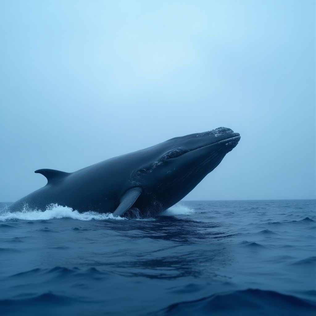 Blue whale sighting in spring